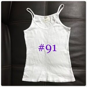 BM John Galt White Brigitte Tank BNWT